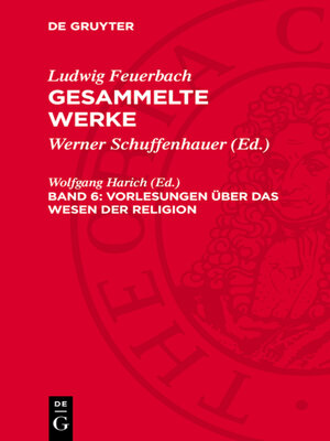 cover image of Vorlesungen über das Wesen der Religion